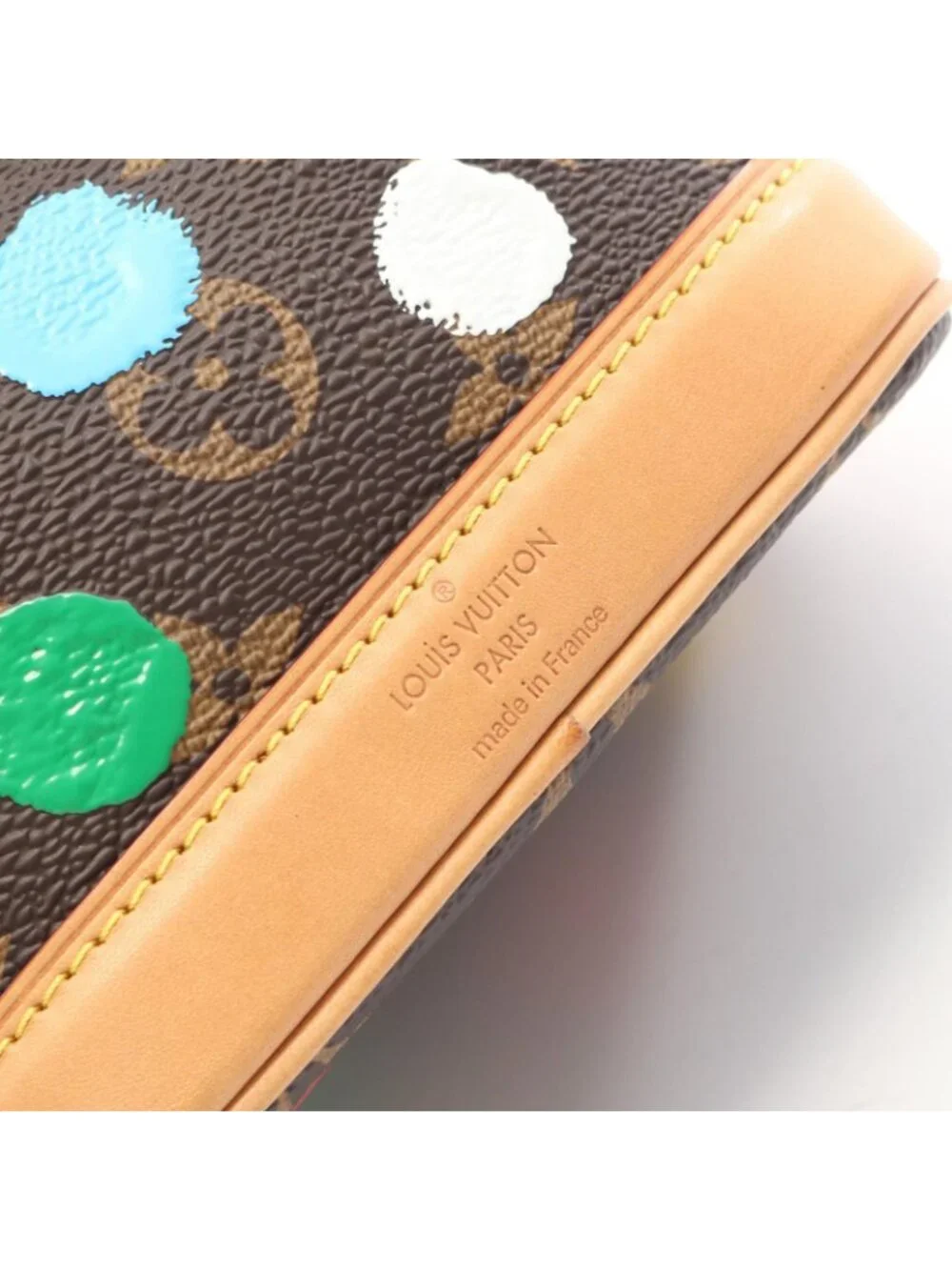 Louis Vuitton Handbag LV YK Nano Noe Yayoi Kusama 2-Way Canvas Leather LV